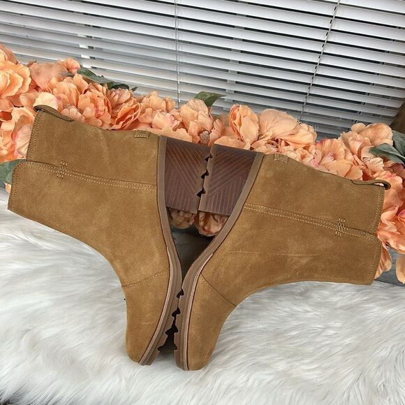 Sorel Cate Suede Ankle Boots Women’s 10 Camel Brown NL3380-224 Waterproof - Picture 6 of 11